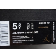 Air Retro Jordan 442960-104 7 (GS) Topaz Mist 0809